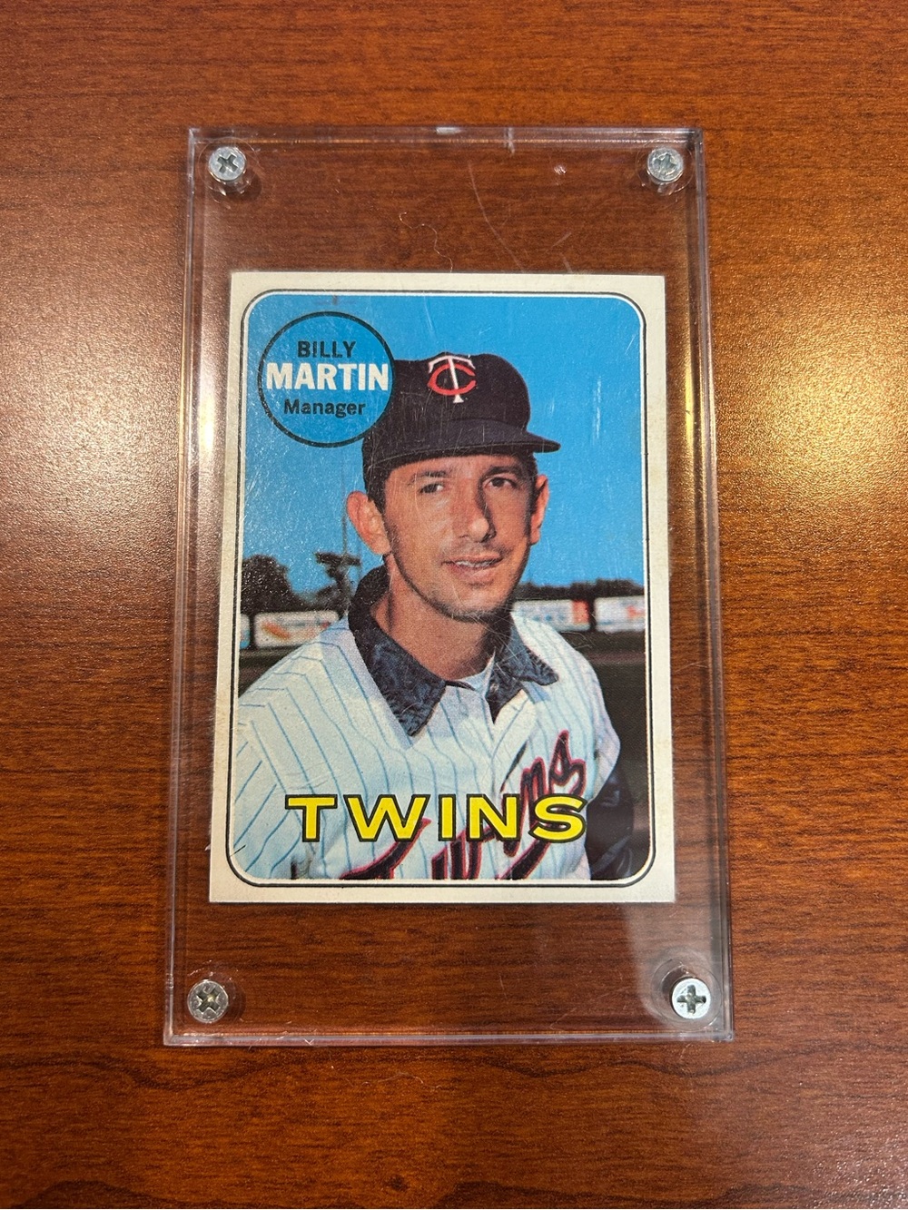 1969 Billy Martin Topps #547 Card